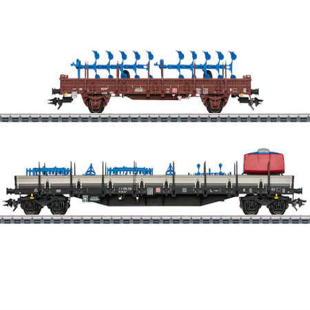 Coffret de wagons plats DAF 66