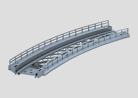 H0 Rampenst&#252;ck geb. r 424.6 mm