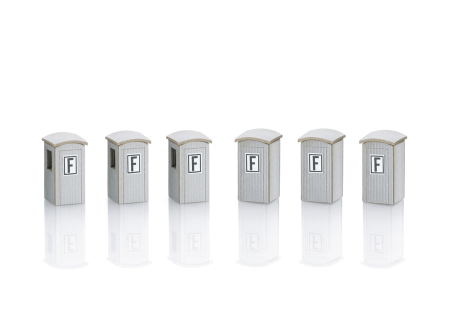 Kit of six telephone booths
