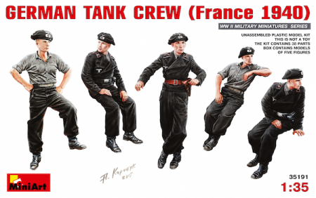 1/35 German Tank Crew (France 1940)