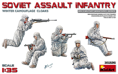 1/35 Sov. Assault Inf. (Winter Camouflage Cloaks)