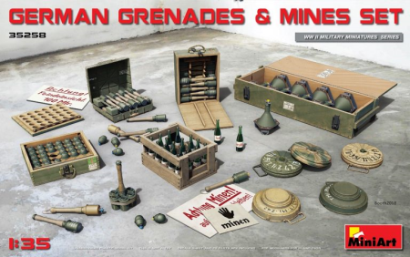 1/35 German Grenades &amp; Mines Set