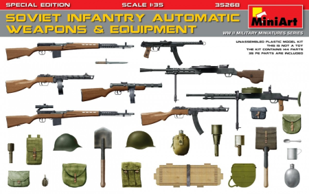 1/35 Soviet  Infantry Automatic Weapons &amp; Equipment.Special Edition (PE Parts)