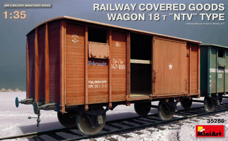 1/35 Railway Covered Goods Wagon 18 t NTV-Type