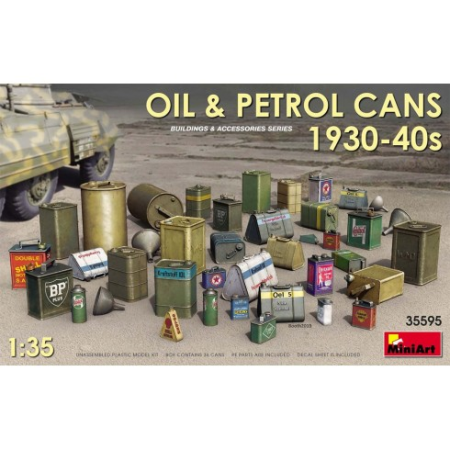 1/35 Oil &amp; Petrol Cans 1930-40s
