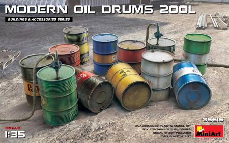 1/35 Modern Oil Drums (200l)