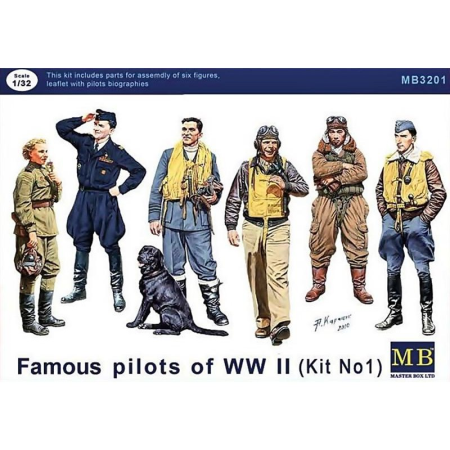 1/32Famous WWII pilots set