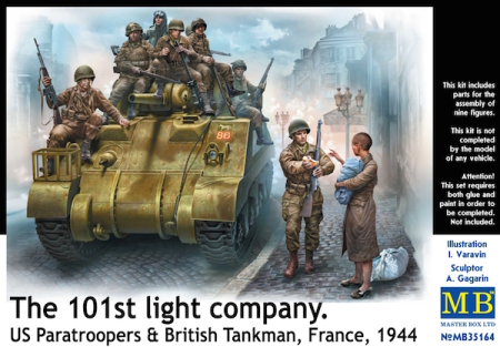1/35101th light company.US paratroopers and British tankmen