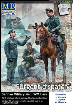 1/35Urgent Dispatch. German Military Men, WWII era