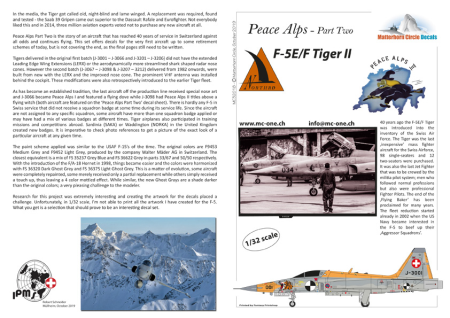 1/32 F5E/F Tiger II  Peace Alps II