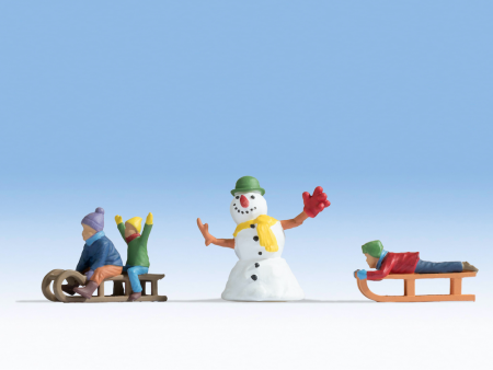 0 Spur 0 Kinder im Schnee