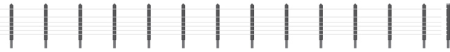 GWR Lineside Fencing, (36 posts with wire)