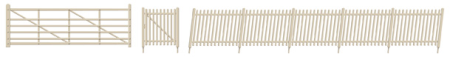 SR Precast Concrete Pale Fencing (gates &amp; ramps)