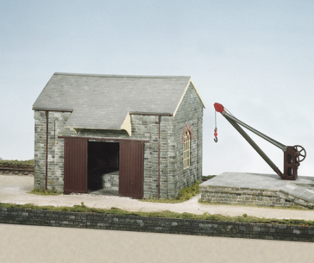 Goods Shed, Loading Bank and Crane