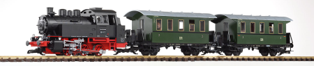 G G-Start Set Personenzug BR 80 + zwei Wagen