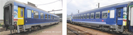 H0 SNCF 2 Personenwagen Corail Lunea B+Service Ep.VI
