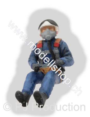 1/48 Russian pilot seated in a/c (80'-90')