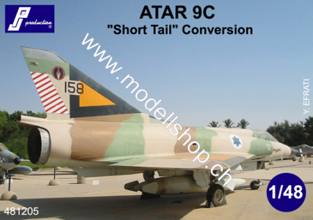 1/48 ATAR 9C Short Tail Israeli Mirage IIIC conversion set (dtbu with Eduard k
