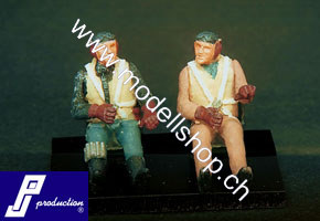 1/72 German pilots seated in a/c (WW2) - 2 figures