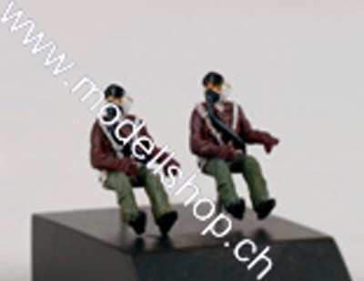 1/72 US pilots seated in a/c (50') - 2 figures