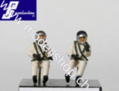 1/72 French high altitude pilots seated in a/c (60') - 2 figures