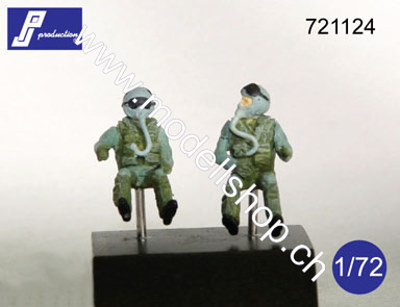 1/72 F-16/F-18 pilots seated in a/c - 2 figures