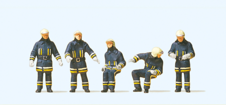 1:87  Feuerwehrmänner in moderner Einsatzkleid.