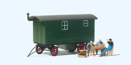 1:87  Bauarbeiter in der Pause Bauwagen Zubehör