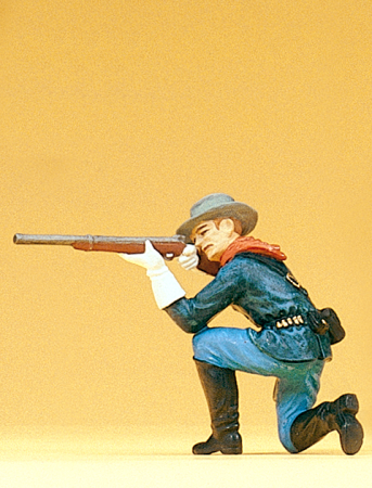 1:24 Soldat kniend mit Gewehr