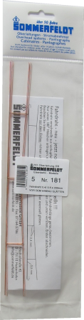 H0 Fahrdraht verkupfert 0.5 x 200 mm offen