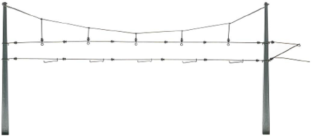 H0 Profi-Quertragwerk 0.7 mm. Bausatz o. Masten