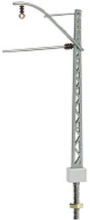 N Gitter-Streckenmast.Vorbild DR. lackiert