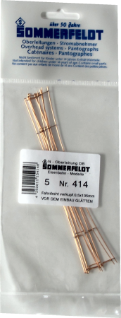 N Fahrdraht verkupfert 0.5 x 135 mm