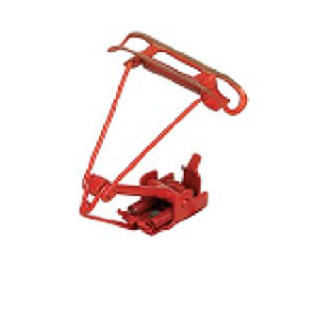 N Einholmstromabn.. rot lackiert. ohne Isolatoren. Paar