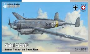 1/48Siebel Si 204D German Transport and Trainer Plane