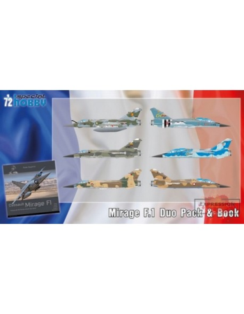 1/72Mirage F.1 Duo Pack &amp; Book