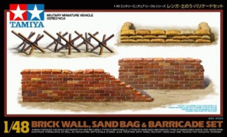 1/48 Brickwall/Sandbag/Barricade Set