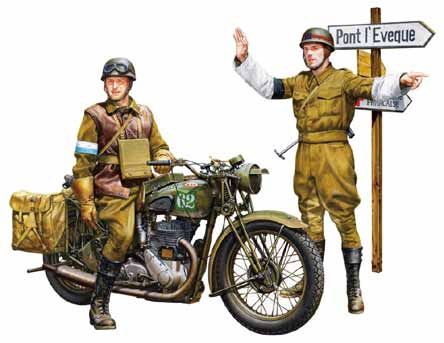 1/35 British BSA M20 Motorcycle w/Military Police Set