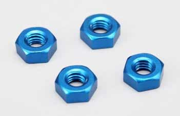 3mm ALU Nut (blue)