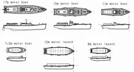 1/350 WWII Japanese Navy Utility Boat Set