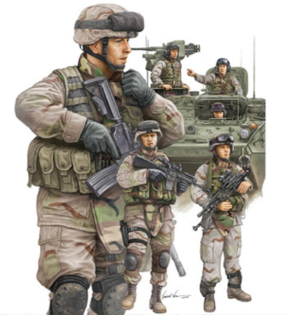 1/35 Moderne US-Army, Infante