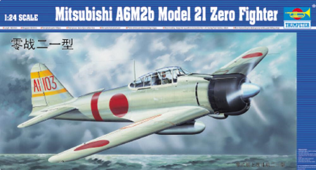 1/24 Mitsubishi A6M2b Model 21 Zero Fighter