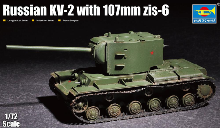 1/72 KV-2 mit 107 mm Zis 6