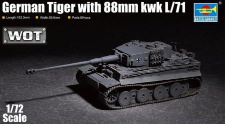 1/72 Tiger mit 88mm kwk L/71