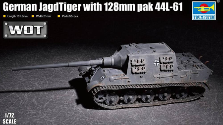 1/72 Jagdtiger with 128mm pal 44L-61