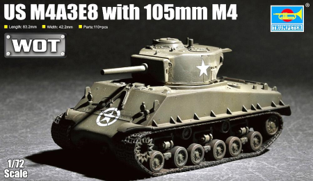 1/72 M4A3E8 mit 105mm M4