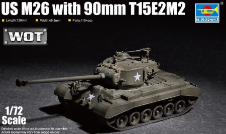 1/72 M26 mit 90mm T15E2M2