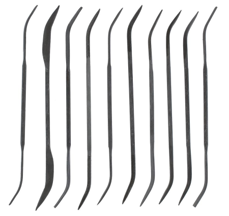 Set of 10 Curved Files