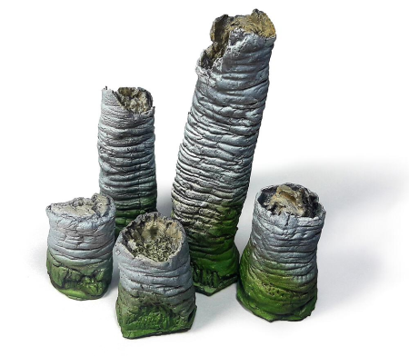 1/35 Brokem Palm trunks, 5 pcs