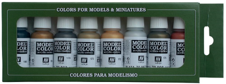 Farb-Set, Metallic-Farbe, 8 x